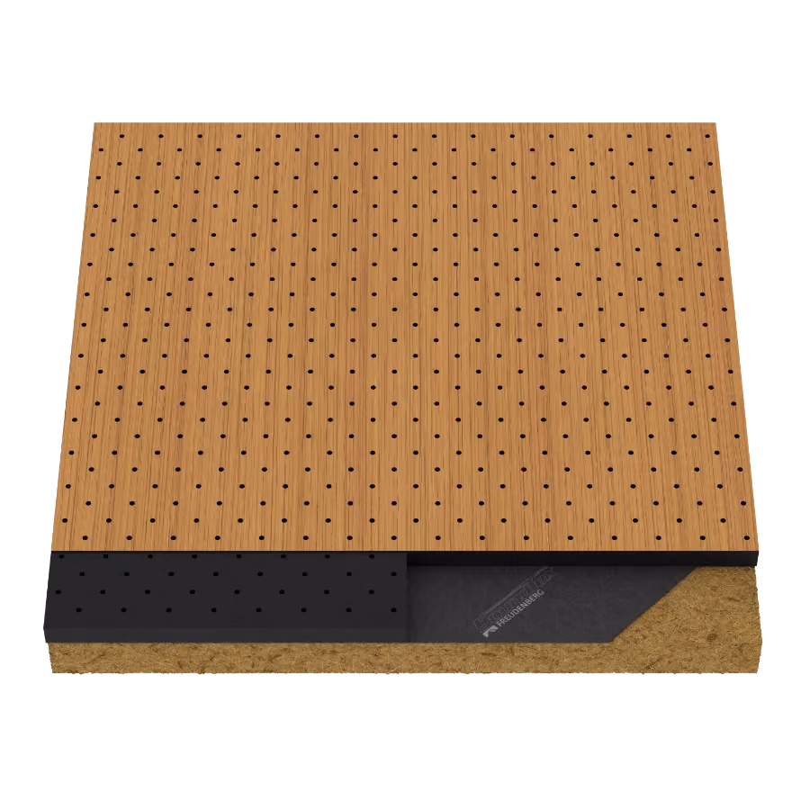 02MP.3232 R4 Perforated acoustic wood panel by Monacoustic, view 2