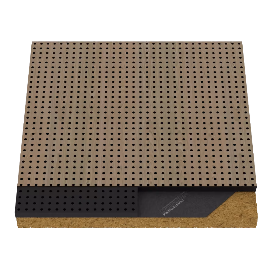 04MP.1616 R6 Perforated acoustic wood panel by Monacoustic, view 2