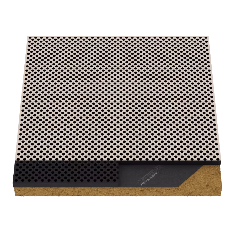 08MP.1616 Perforated acoustic wood panel by Monacoustic, view 2