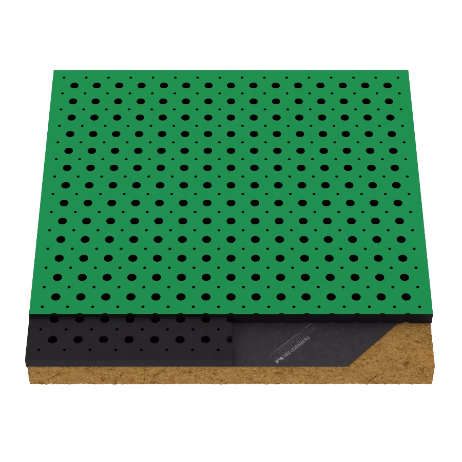 04MP.1616 X2 Perforated acoustic wood panel by Monacoustic, view 2