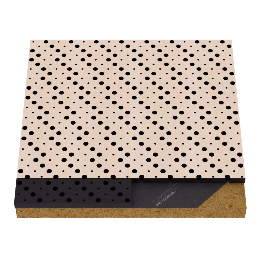02MP.3216 X1 Perforated acoustic wood panel by Monacoustic, view 2