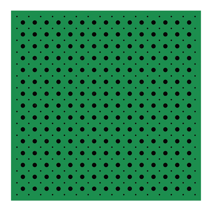 04MP.1616 X2 Perforated acoustic wood panel by Monacoustic, view 3