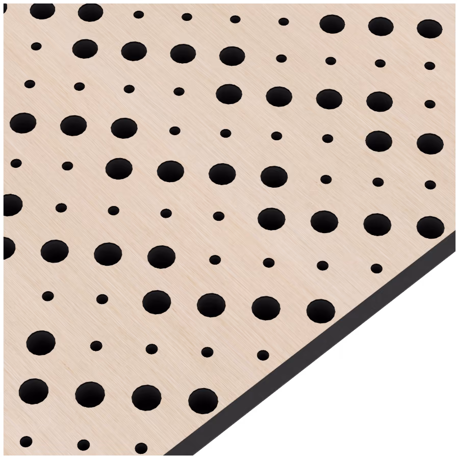 02MP.3216 X1 Perforated acoustic wood panel by Monacoustic