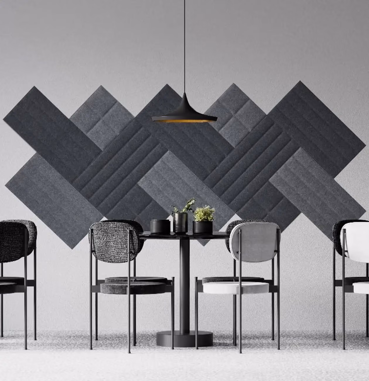 Plaid Felt Panel, view 2