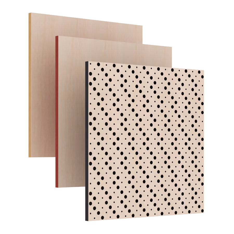 02MP.3216 X1 Perforated acoustic wood panel by Monacoustic
