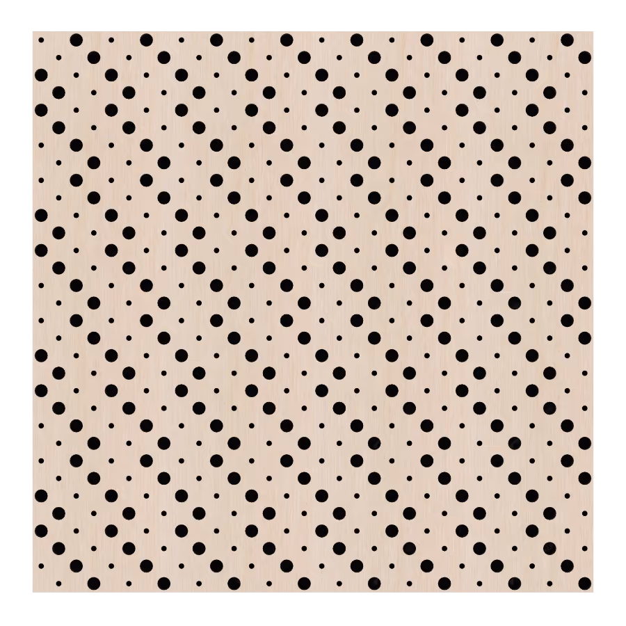 02MP.3216 X1 Perforated acoustic wood panel by Monacoustic, view 3