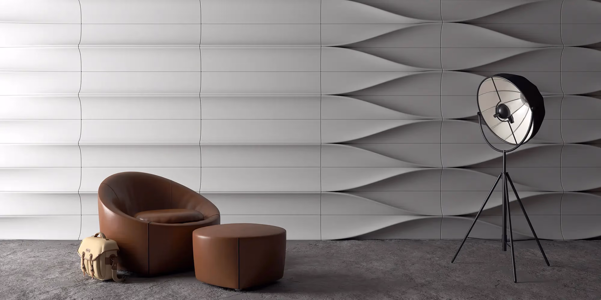 Flux 3D acoustic panel by Feltouch, view 3