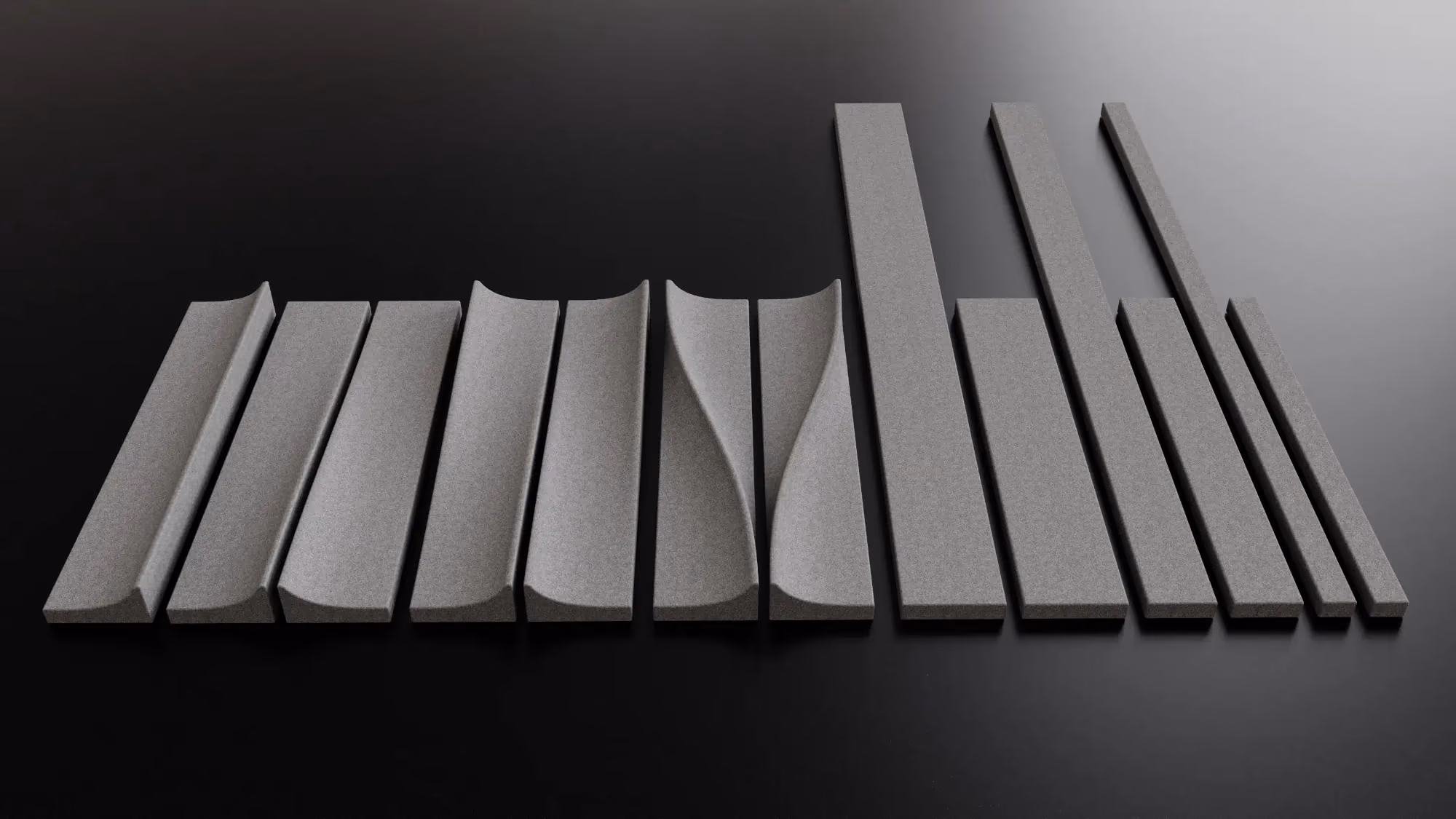 Flux 3D acoustic panel by Feltouch, view 2