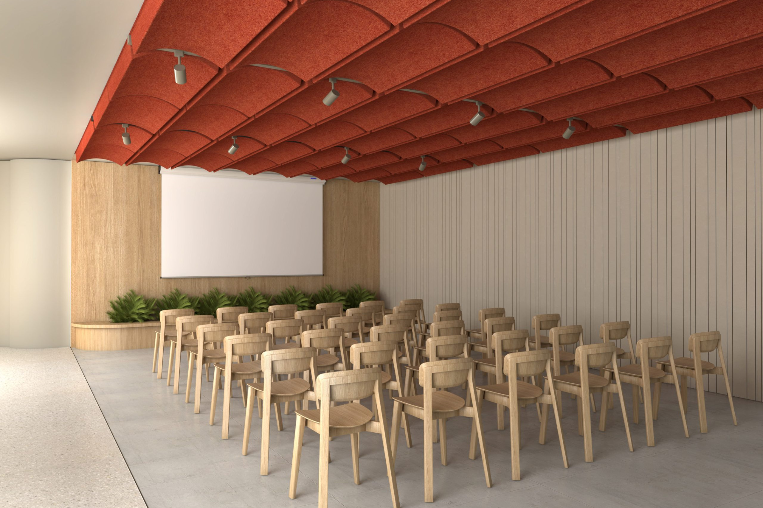 Volta Lay-In acoustic ceiling panel by Feltouch