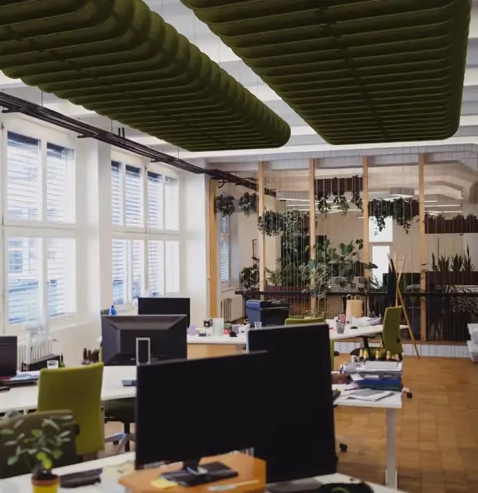 Sound Blades acoustic ceiling baffle by Acoustera, view 2