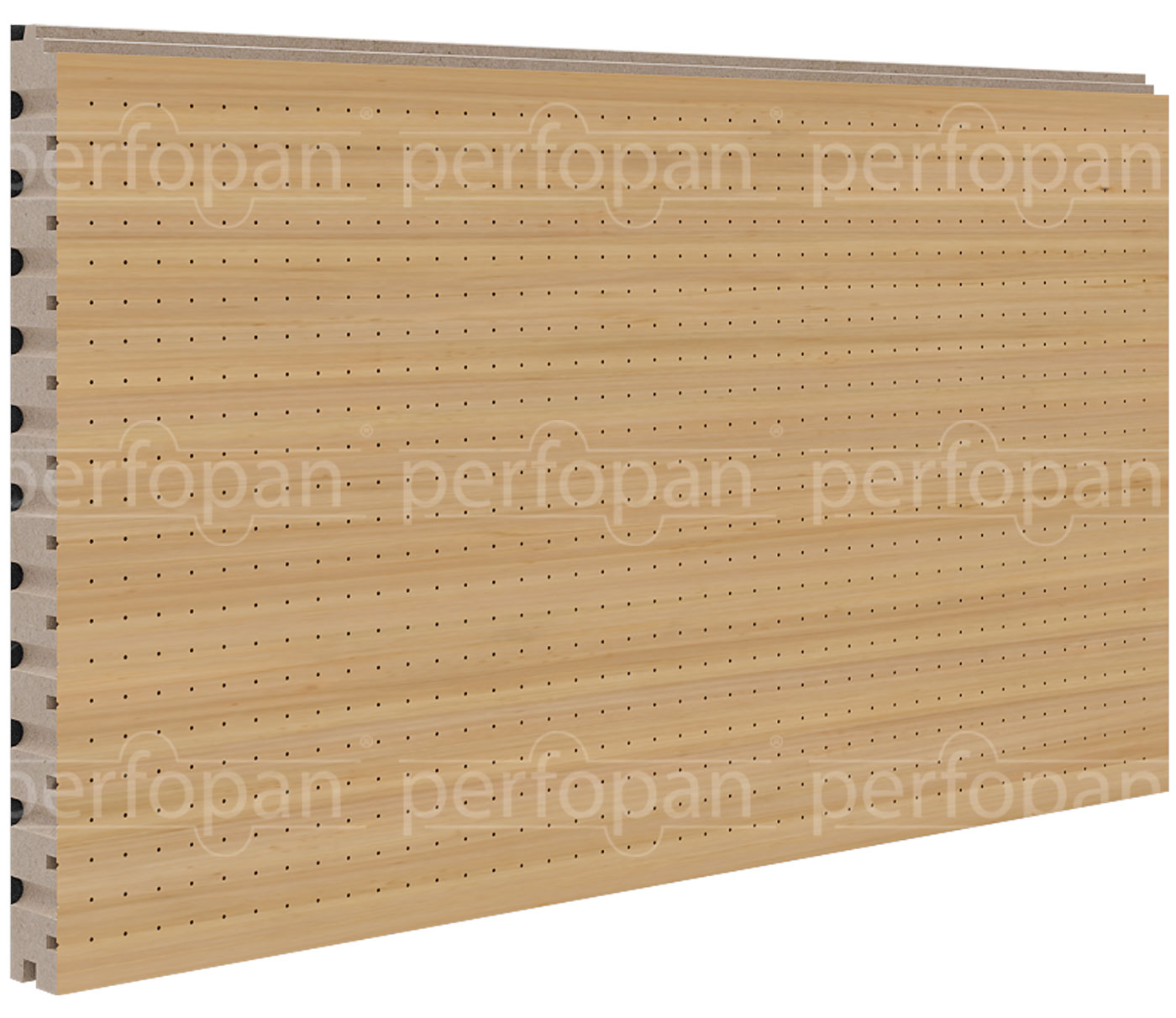 Microustic® MICRO 8x8x1 PR1% micro-perforated wood panel by Perfopan