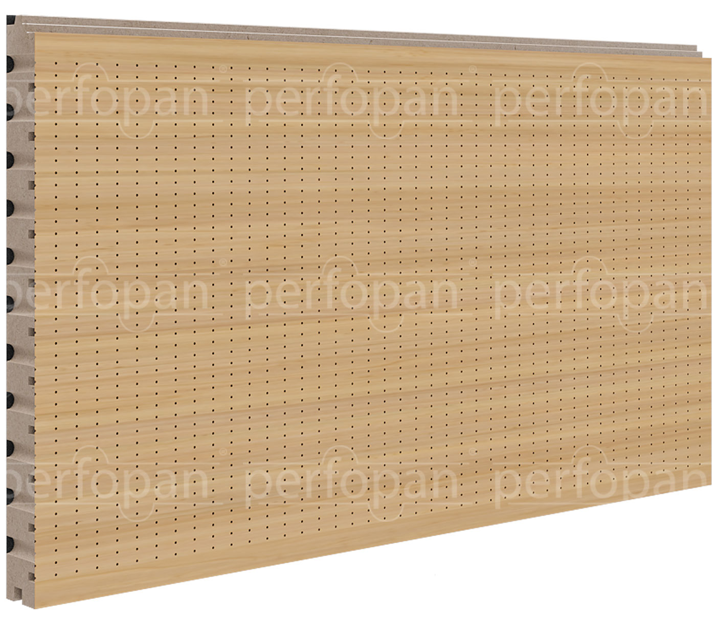 Microustic® MICRO 4x8x1 PR3% micro-perforated wood panel by Perfopan