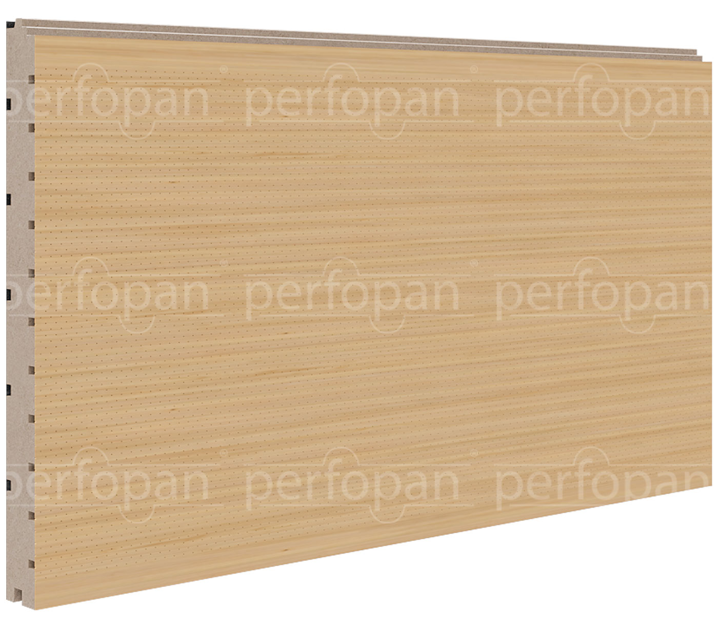 Microustic® NANO-MICRO 4x4x0.5 PR3% micro-perforated wood panel by Perfopan