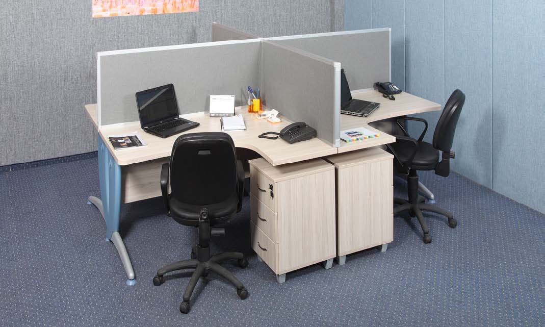 Parmephon Desk Separator installed in an interior