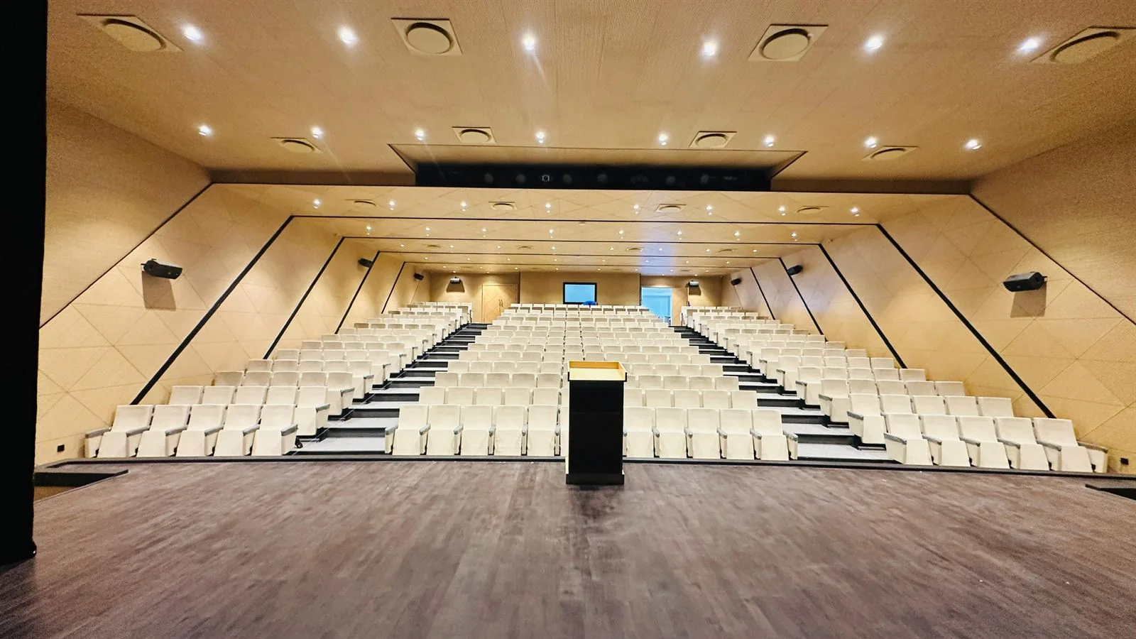 Perforated Wood Panels installed in an interior