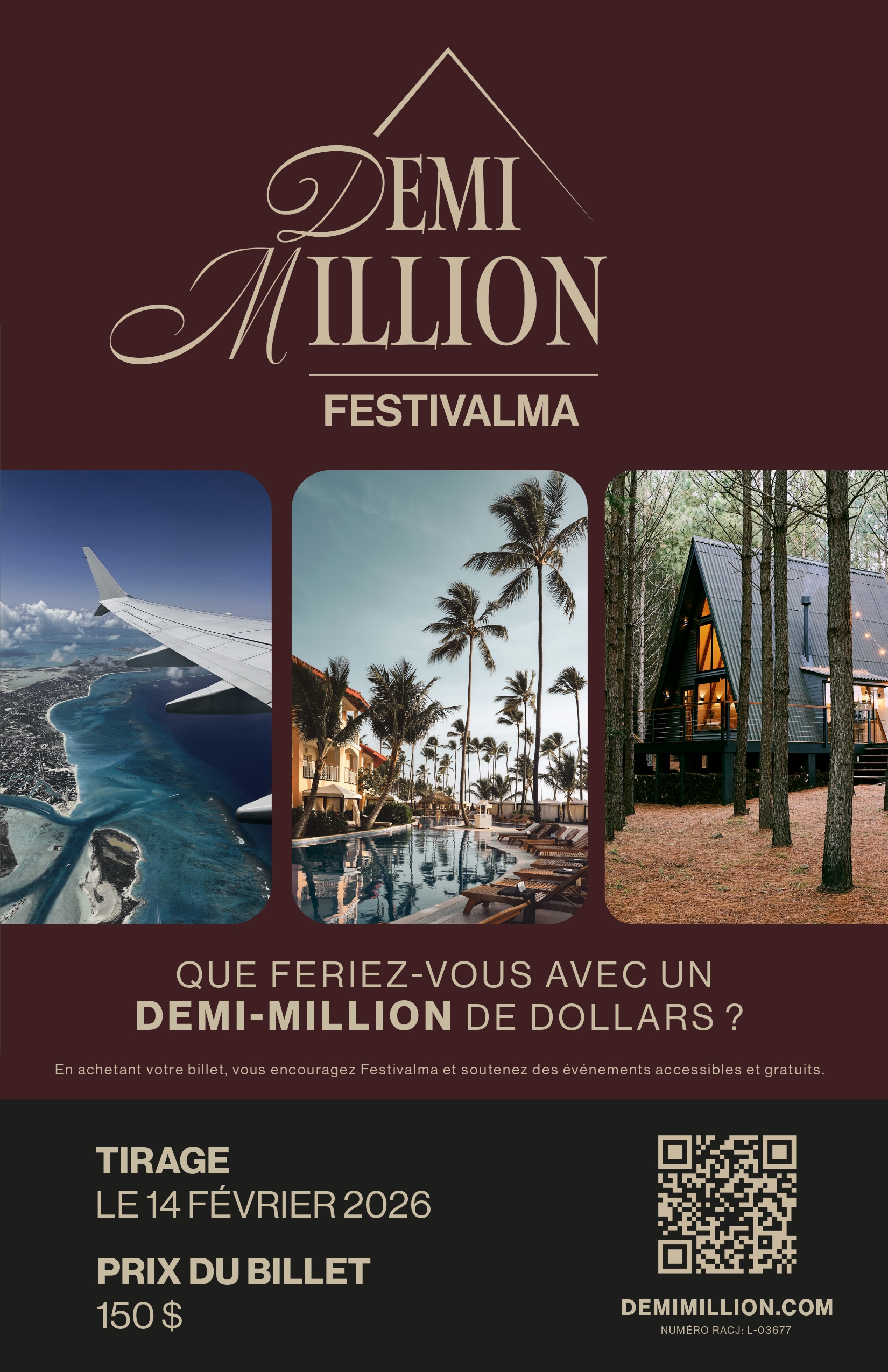 Affiche du Demi-Million Festivalma