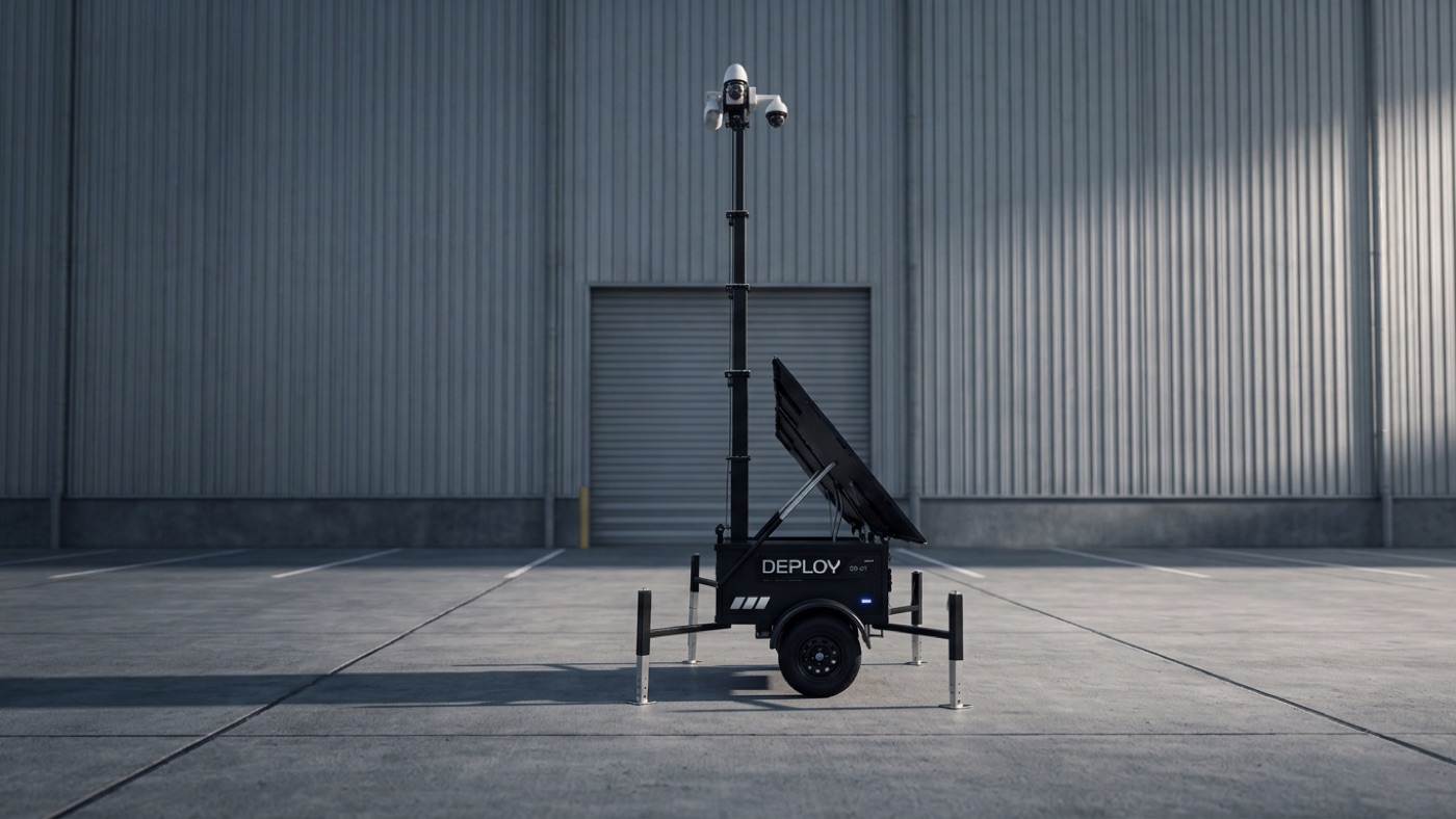 A unit watching a loading door at a large distribution warehouse.