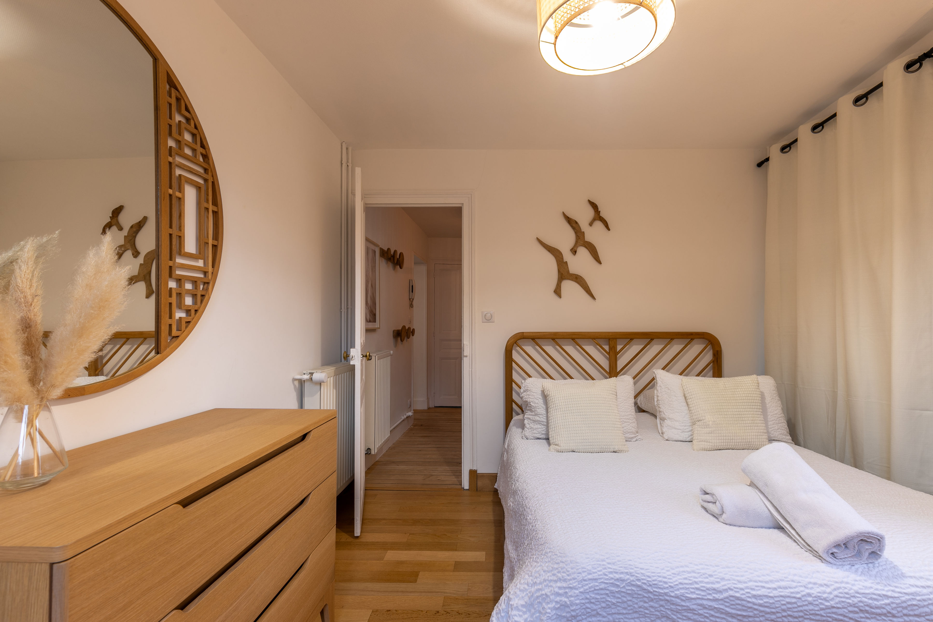 One of the two double bedrooms