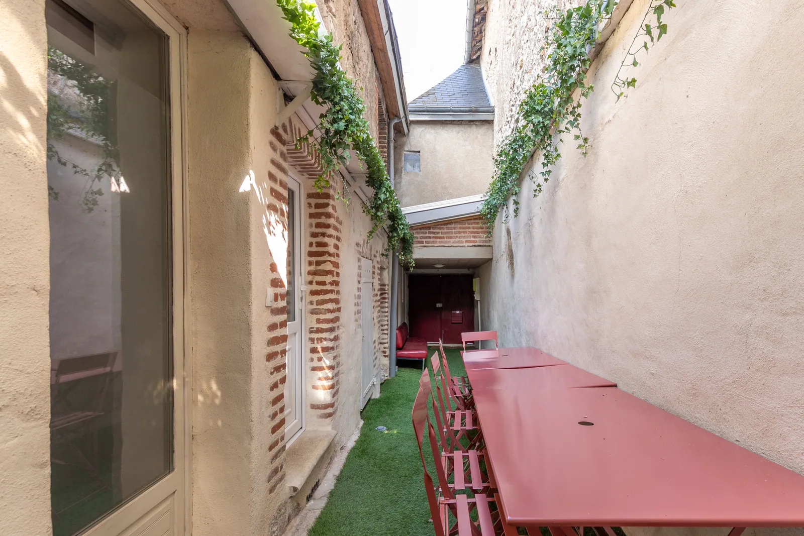 Le patio de la maison