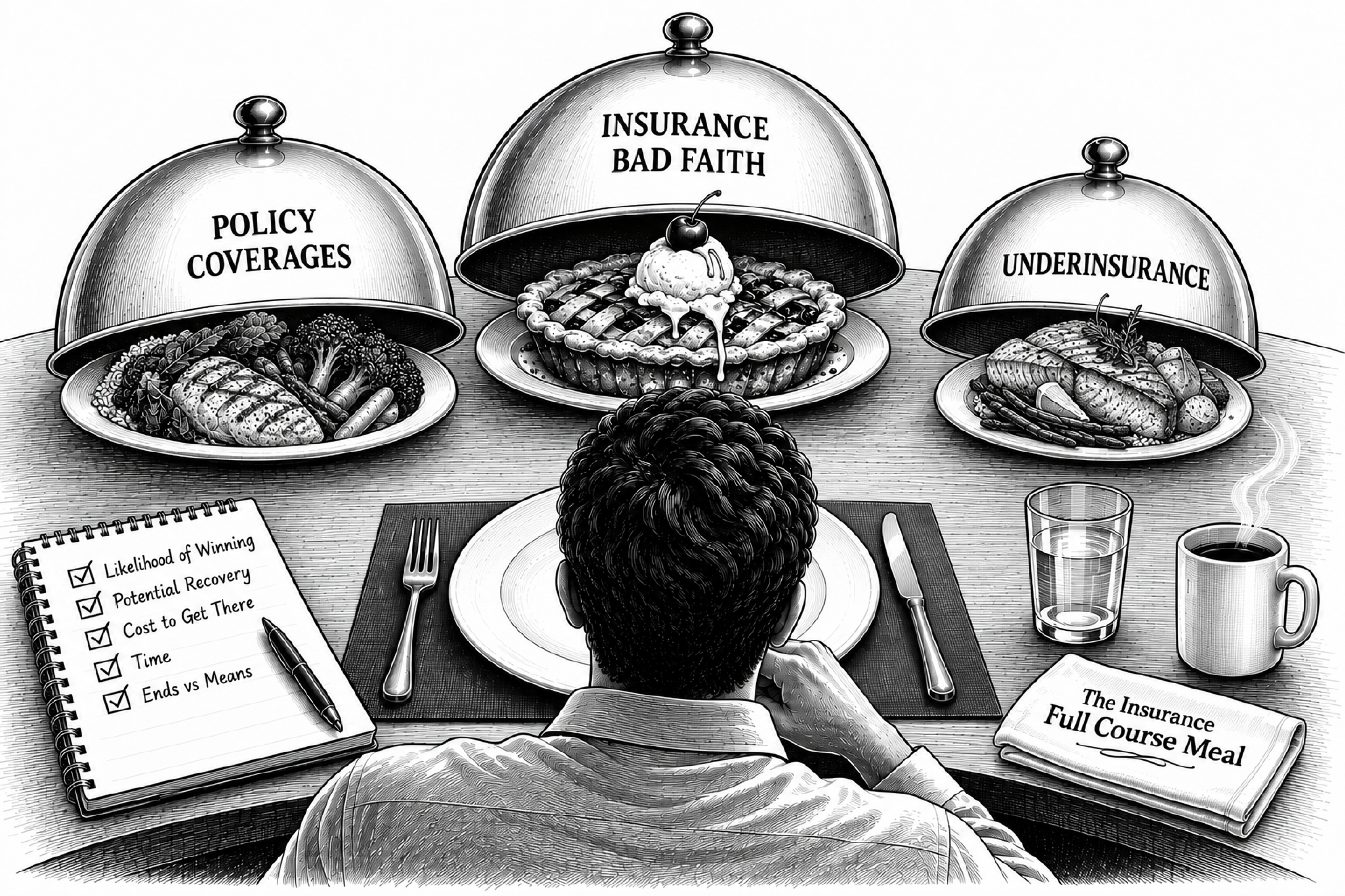 Illustration representing insurance coverage limits and whether homeowners insurance is enough to cover a loss.