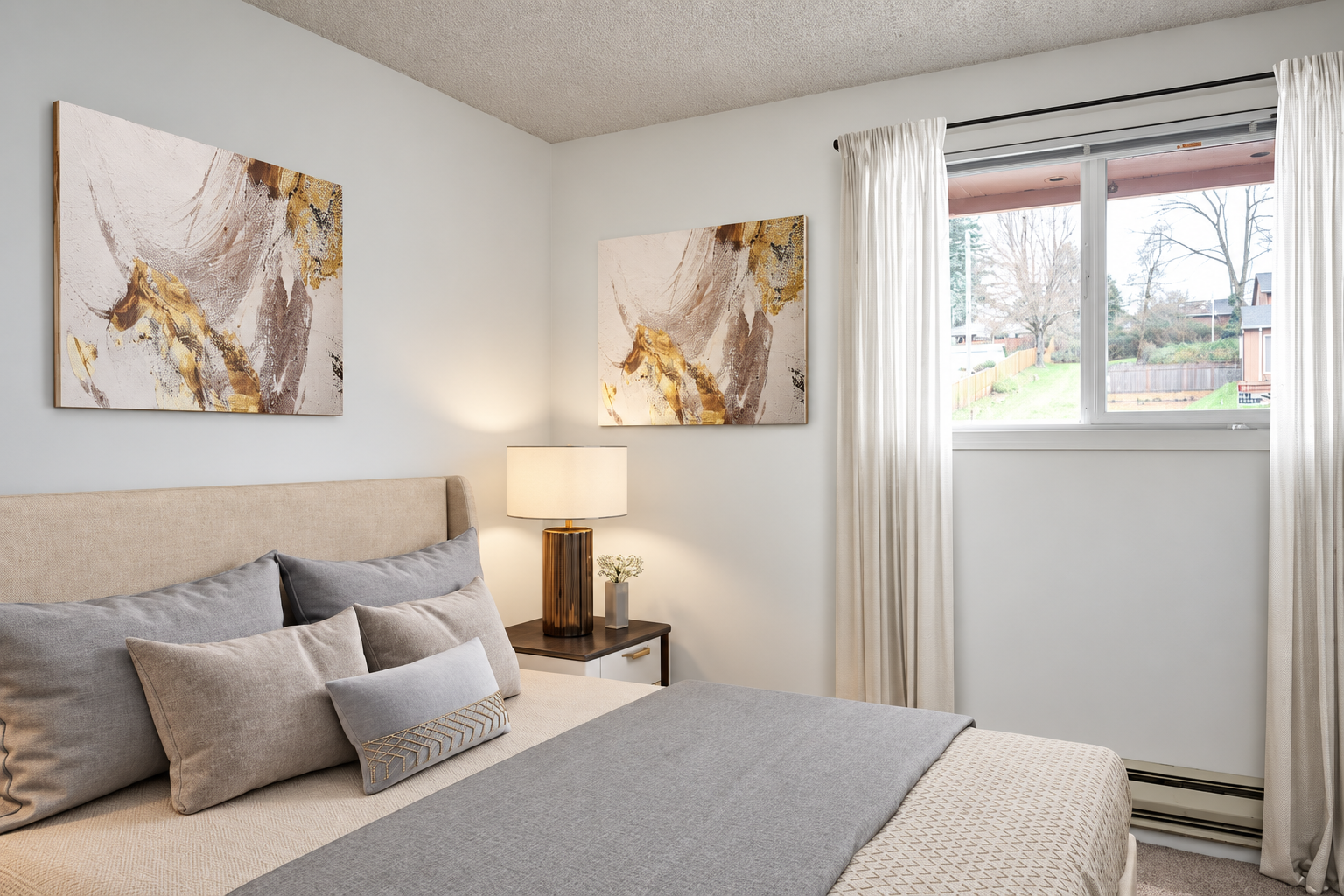 Furnished bedroom