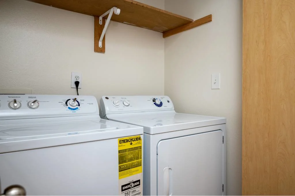 In unit washer and dryer