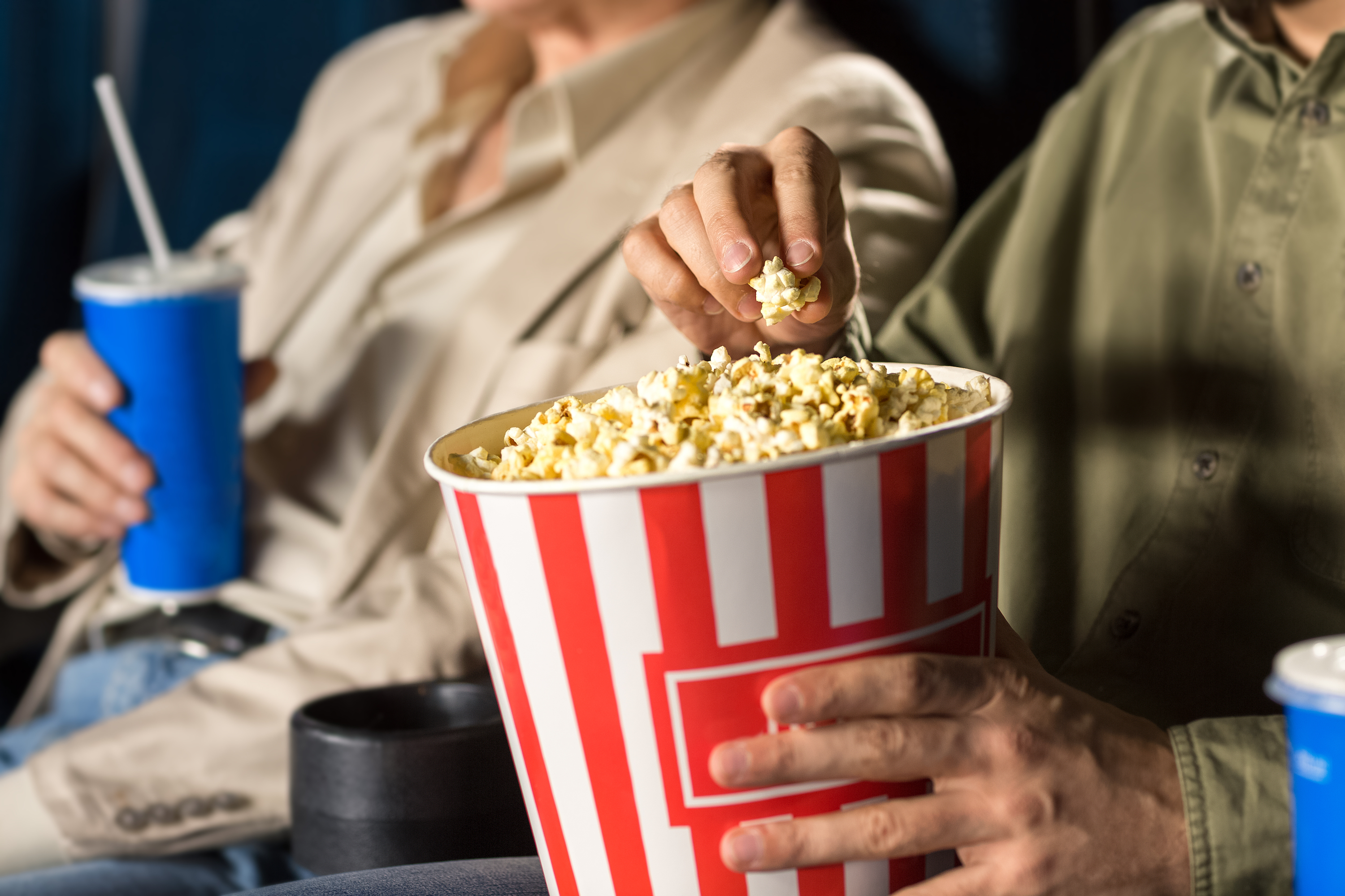 Popcorn stock image
