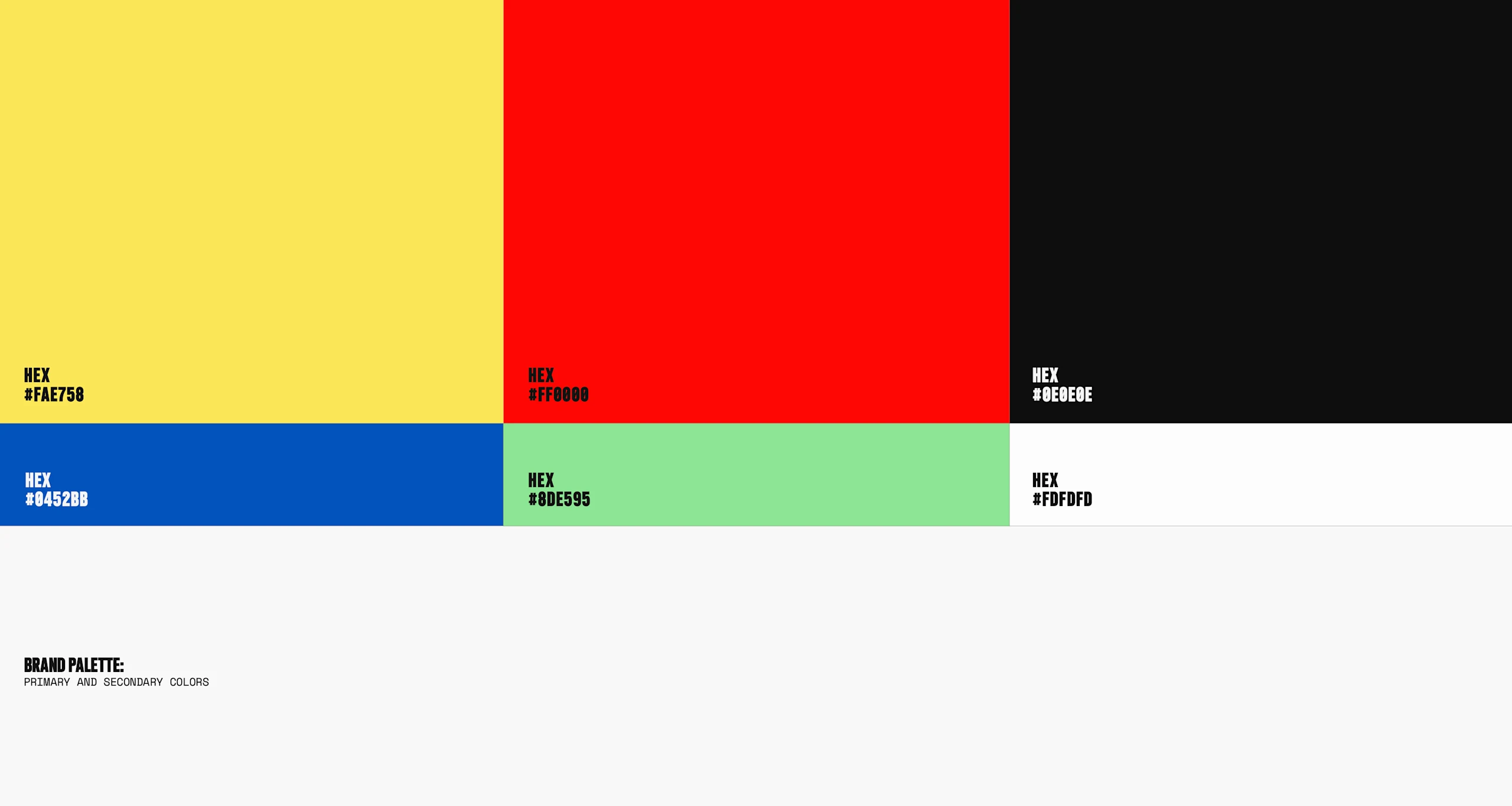 Brand palette