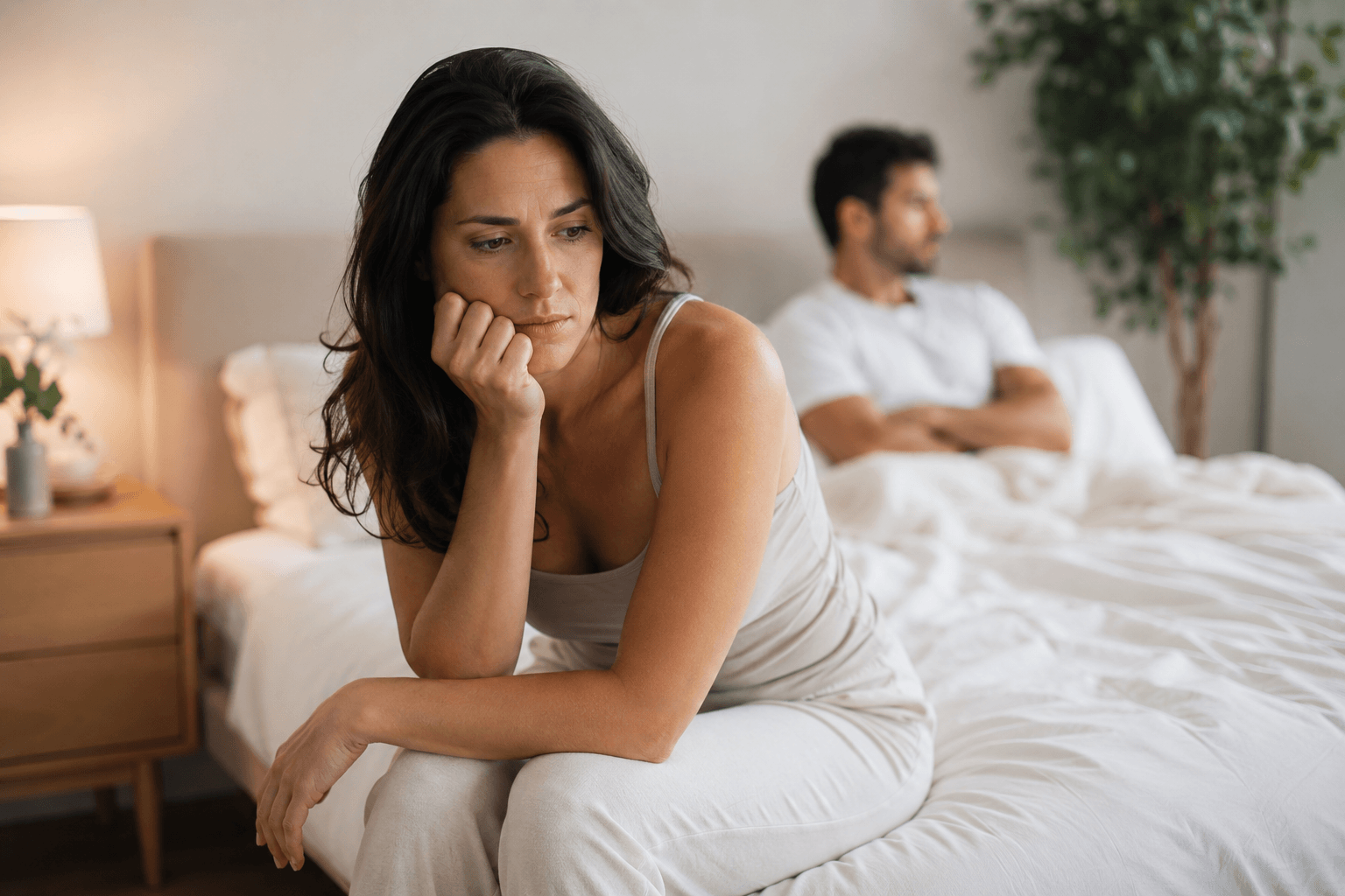 Woman consulting with a hormone therapy provider about low libido symptoms in Park Cities, Texas
