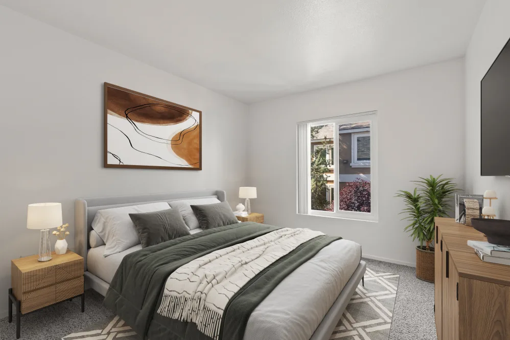 Furnished bedroom