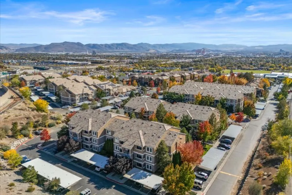 Aerial view of the property