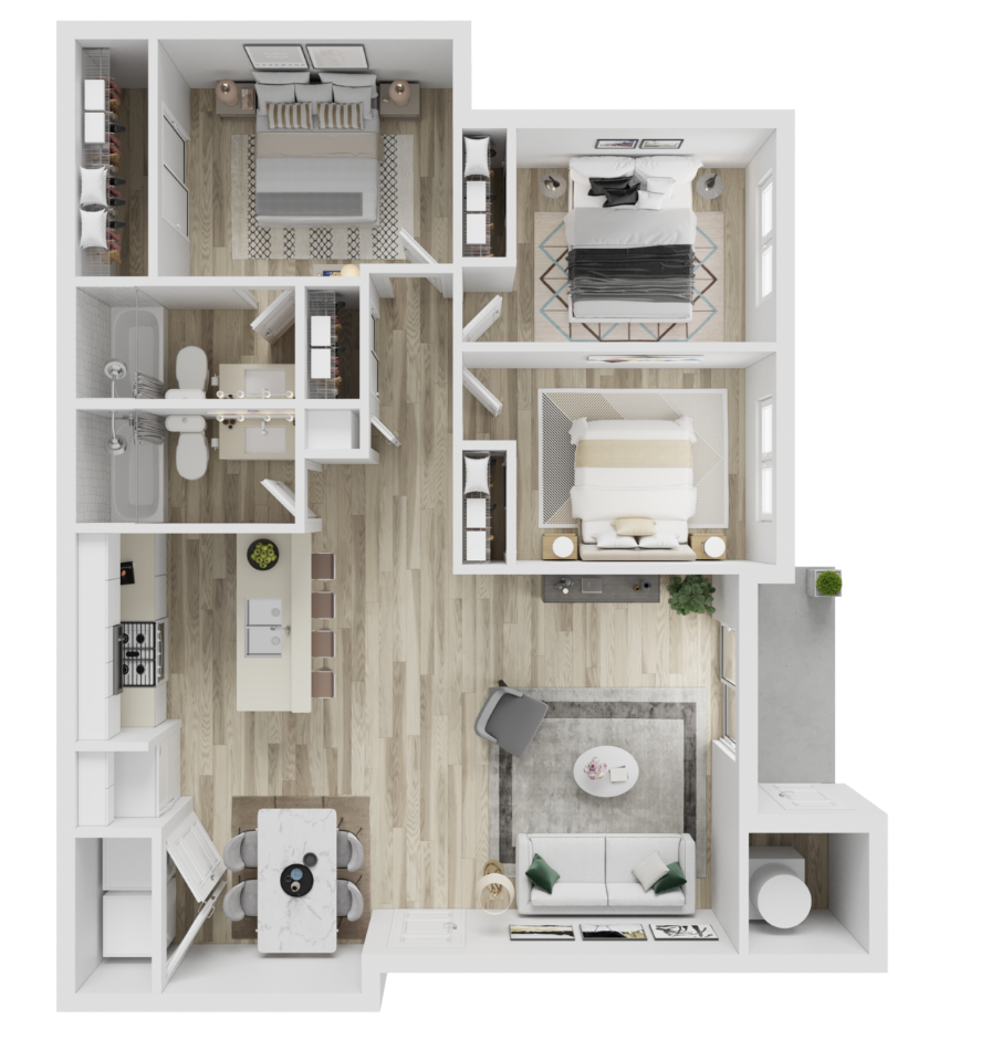 3x2 floor plan