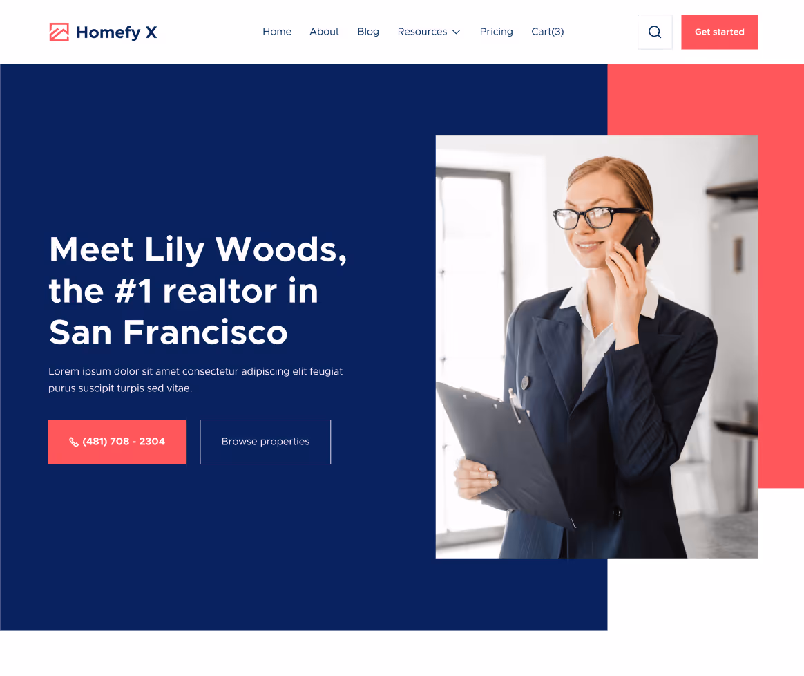 Home V3 - Homefy X Webflow Template