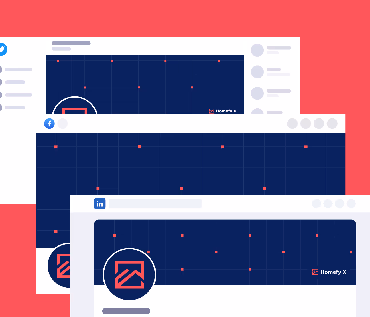 Social Media - Homefy X Webflow Template
