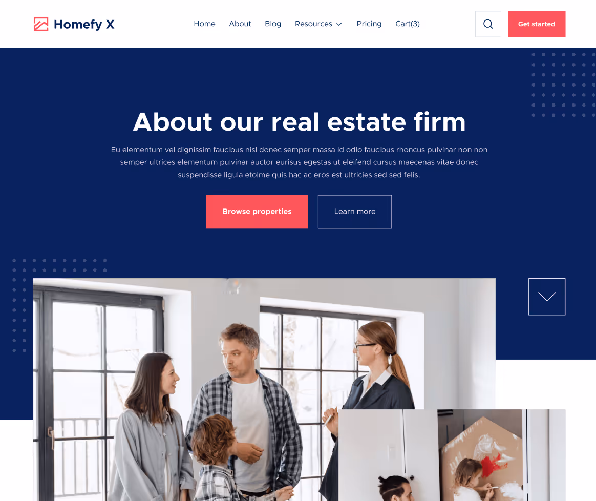 About - Homefy X Webflow Template