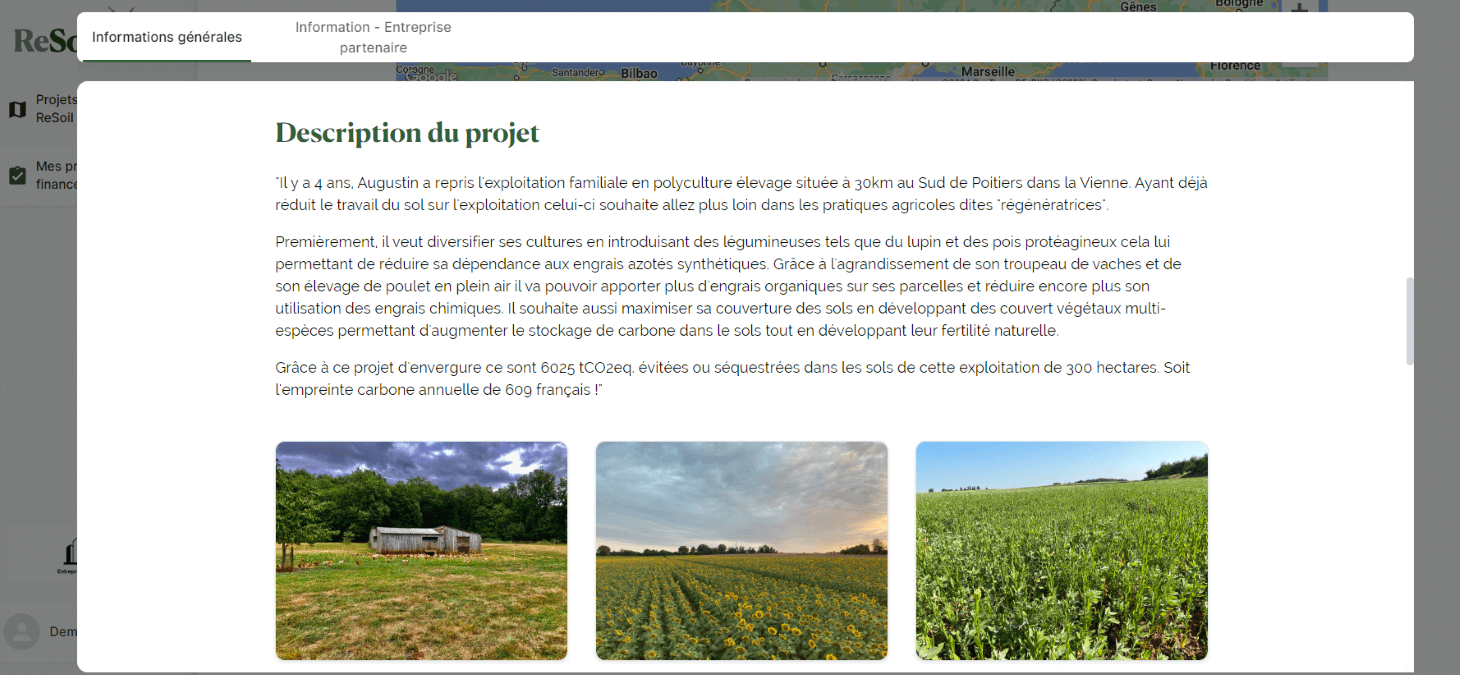 La plateforme ReSink développée par ReSoil (©ReSoil, 2024)
