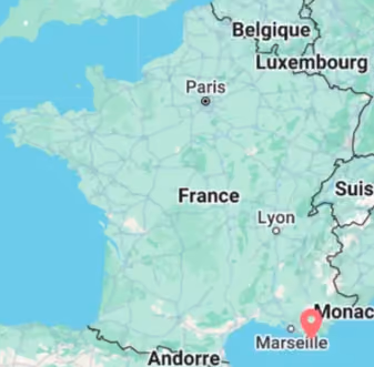 Localisation de l'exploitation d'Aymeric dans le Var