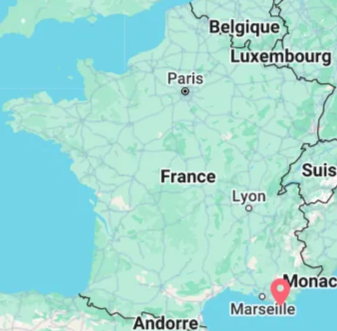 Localisation de l'exploitation d'Aymeric dans le Var