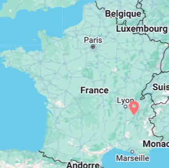 Localisation de la ferme de Maël dans l'Isère