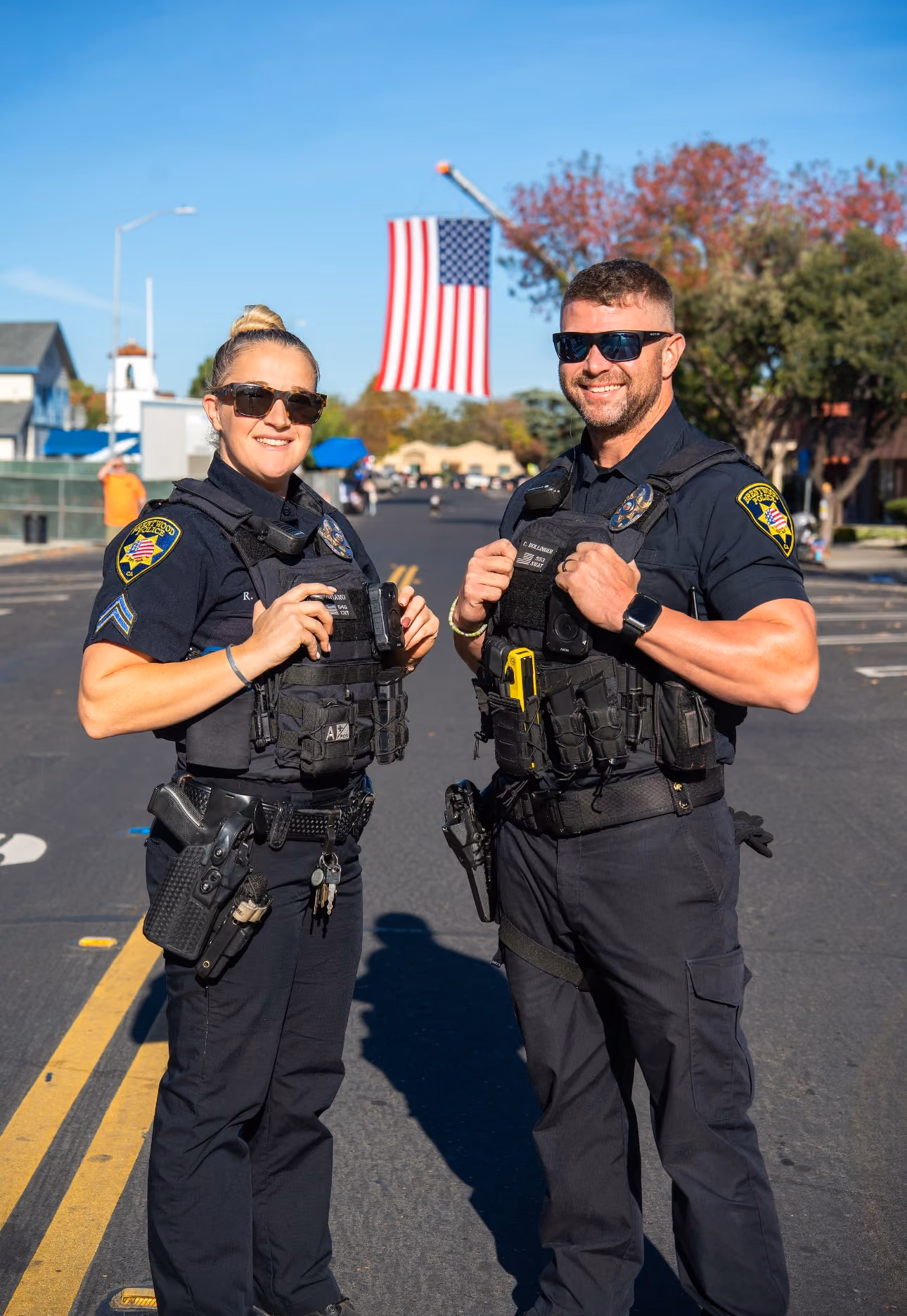 Police officers in uniform