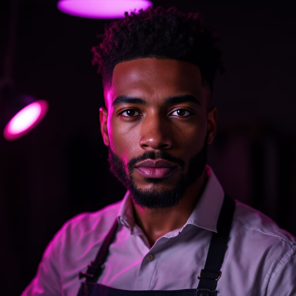 [headshot] image of customer (for a tailors & alteration shop)
