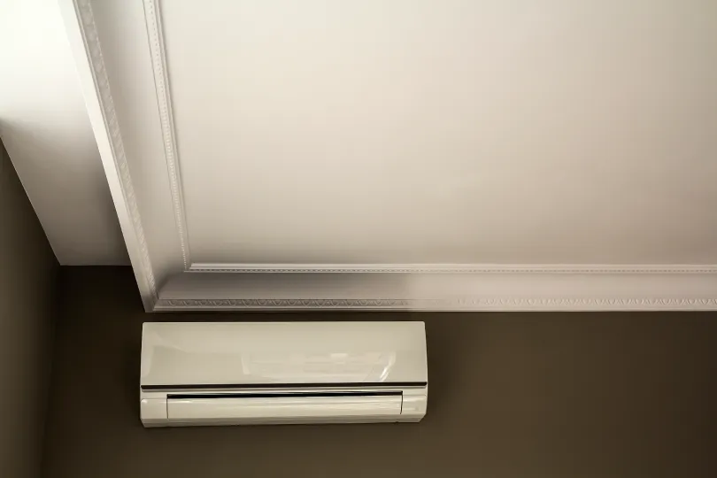A ductless minisplit in a house.