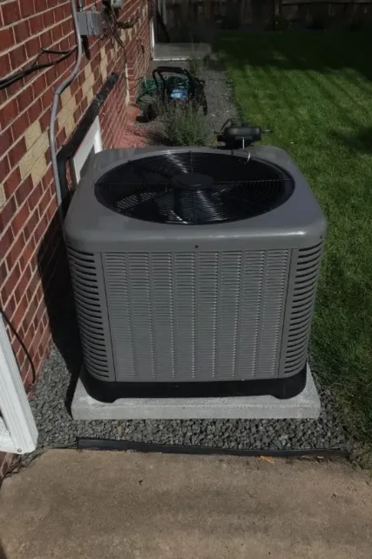 An AC unit that has been newly installed.