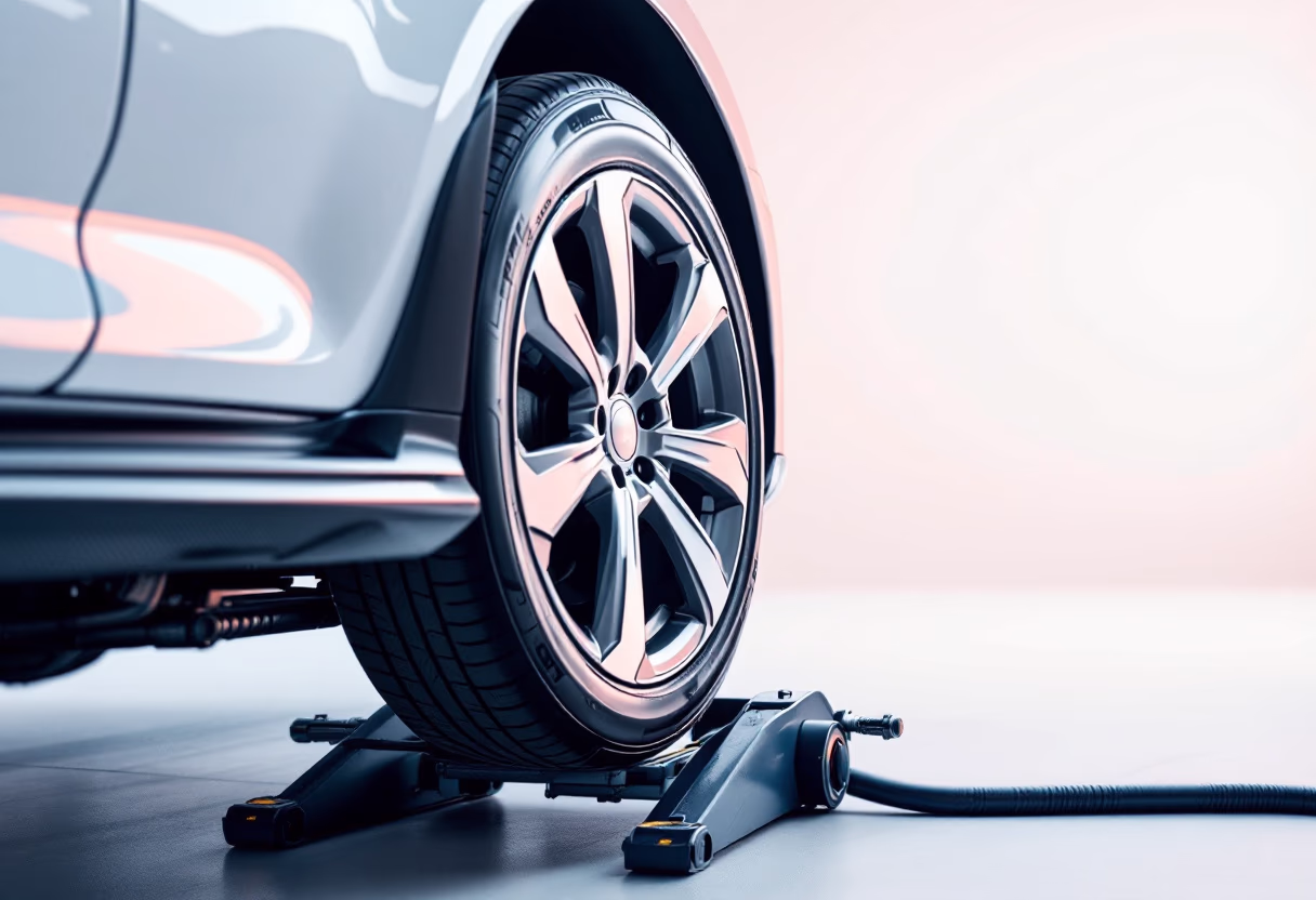 image of car tire rotation service
