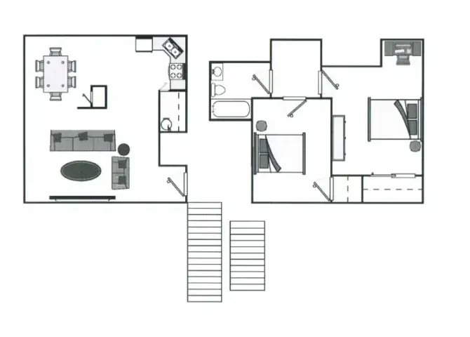 2BD, 1BTH B