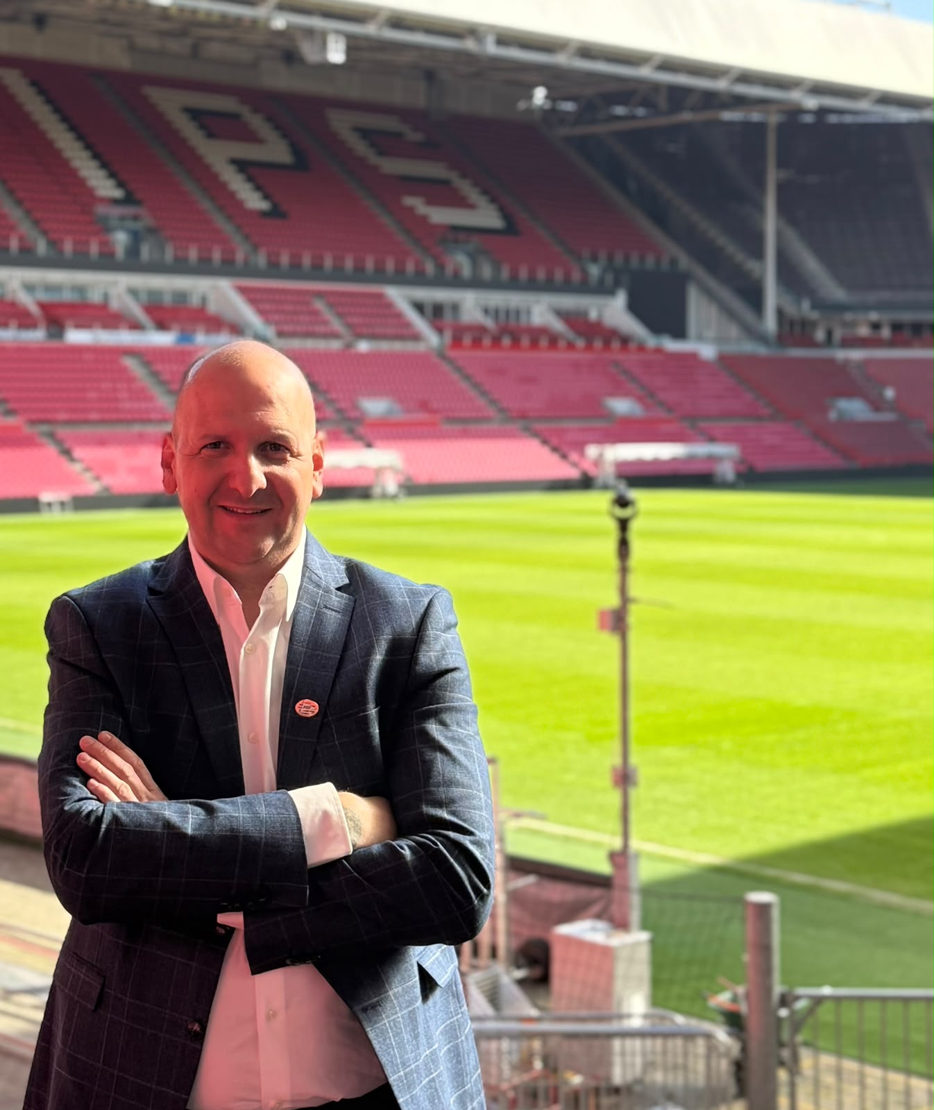 Nikola Virijević at the PSV Philips Stadion in Eindhoven