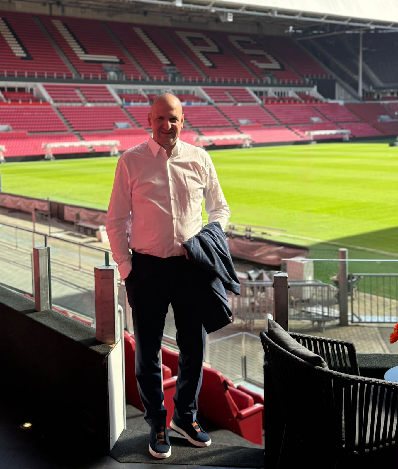 Nikola Virijević at the PSV Philips Stadion in Eindhoven