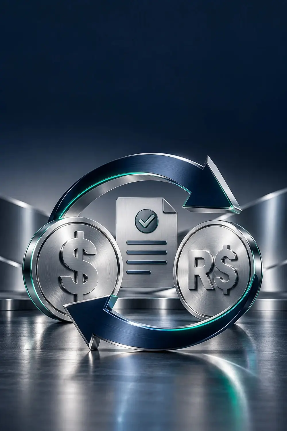 Dollar to real transfer with an approved document