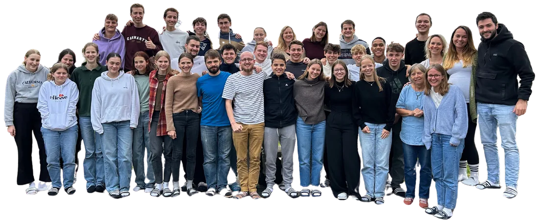Gruppenfoto des Mitarbeiterkreises vom CVJM LuHo