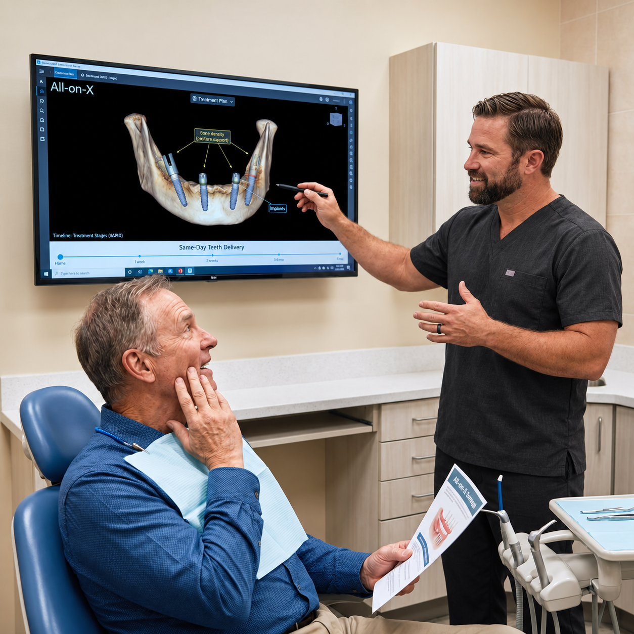 All-on-X dental implants technology used at Muldoon Dental Arts in Anchorage, AK.